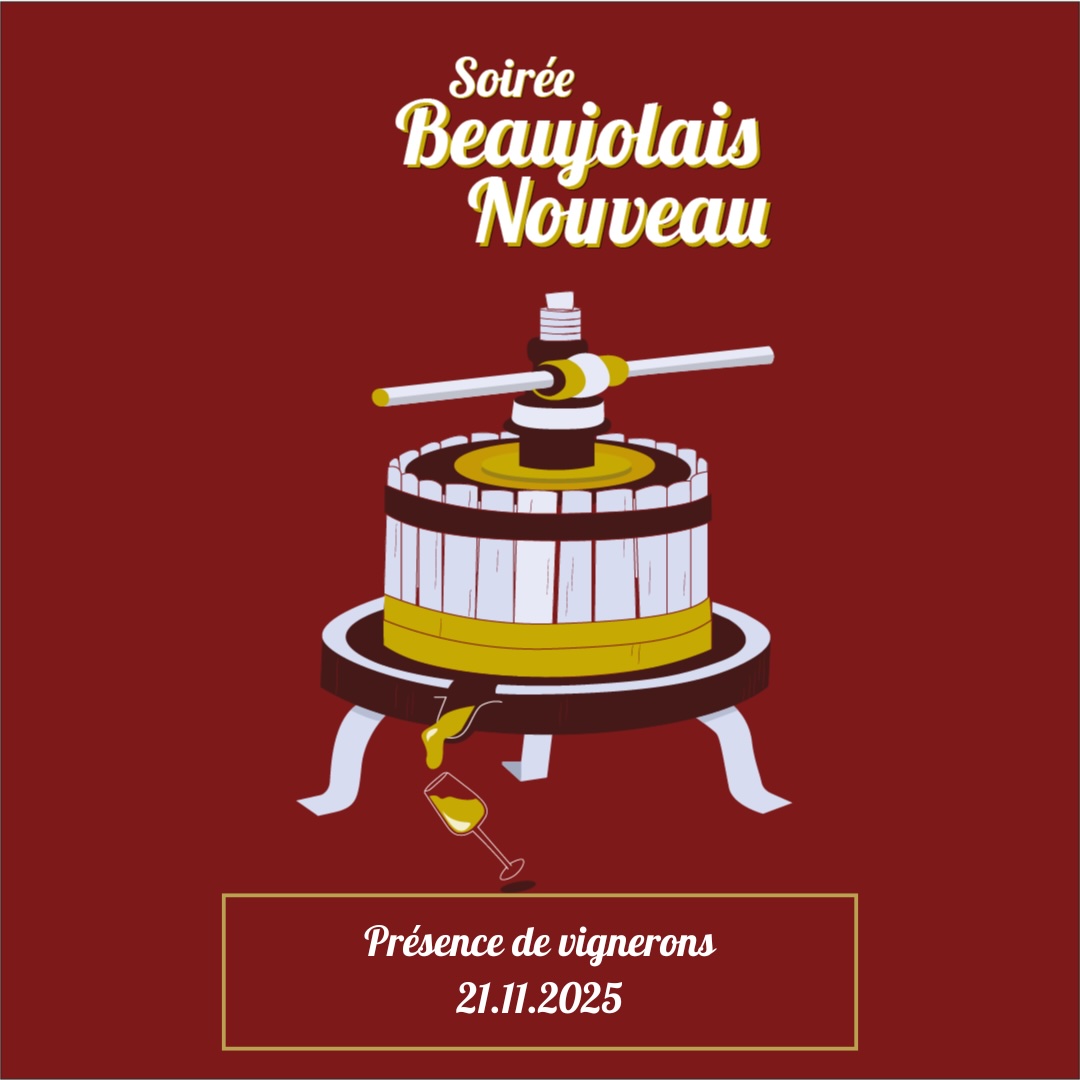 Jeudi 21 Novembre : Soirée Beaujolais Nouveau