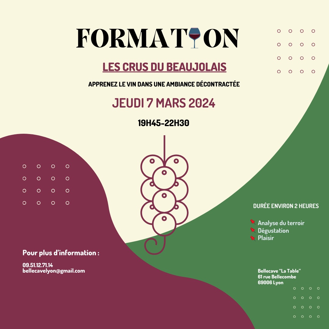 Jeudi 7 Mars 2024 : Le Beaujolais