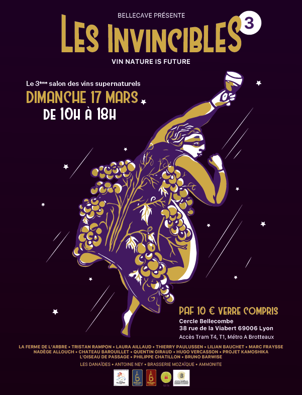 Dimanche 17 Mars 2024 – Salon des vins naturels : “Les Invincibles”