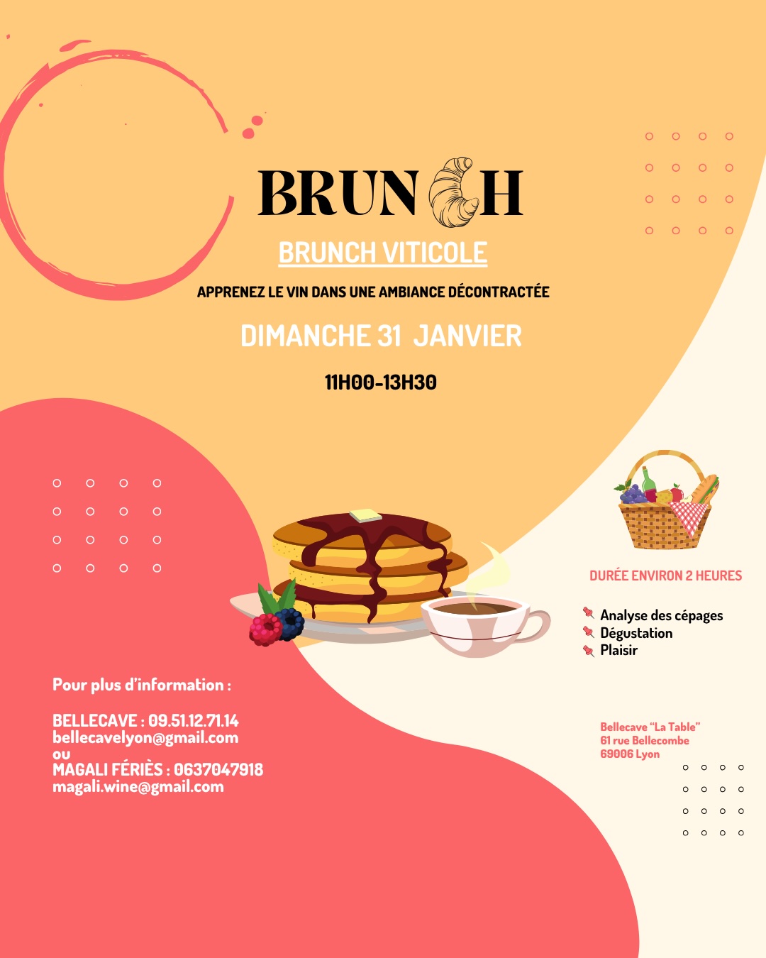 Dimanche 31 Janvier 2026 : Brunch Viticole