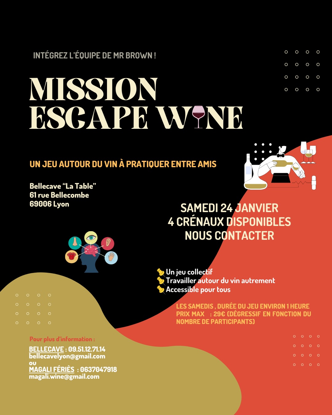 Samedi 25 Janvier 2026 : Escape Wine