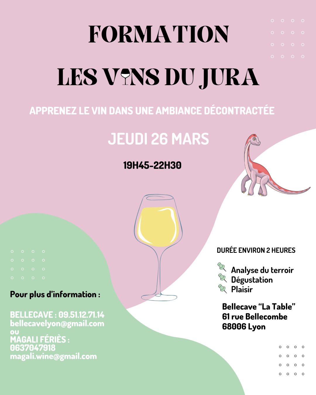Jeudi 26 Mars 2026 : Les vins du Jura