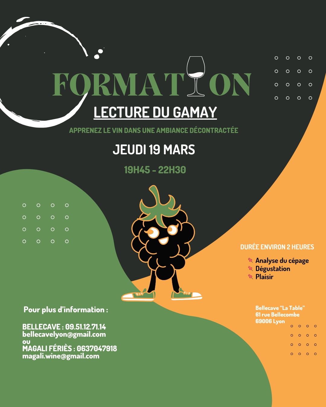Jeudi 19 Mars 2026 : Lecture du Gamay