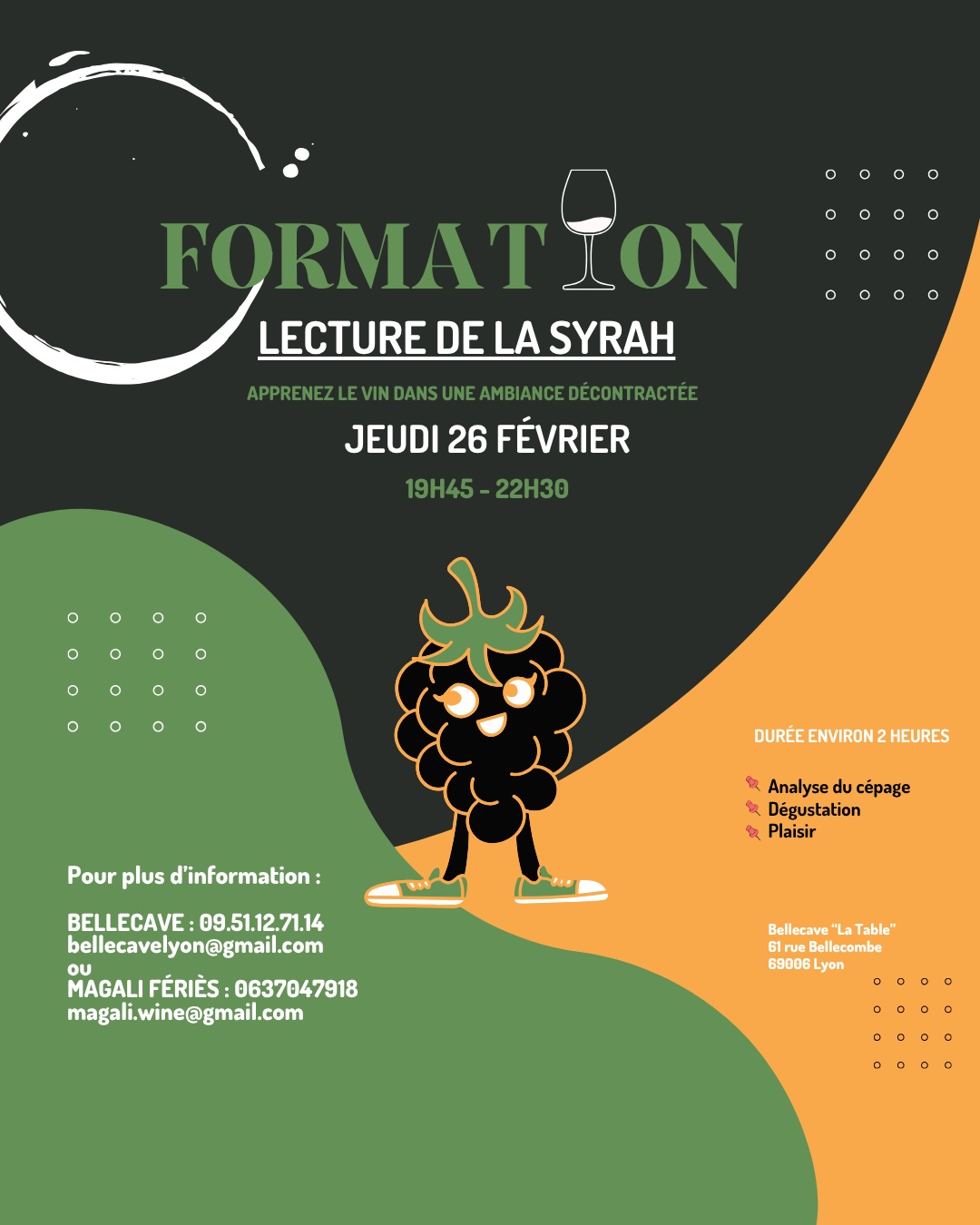 Jeudi 26 Février 2026 : Lecture de la Syrah