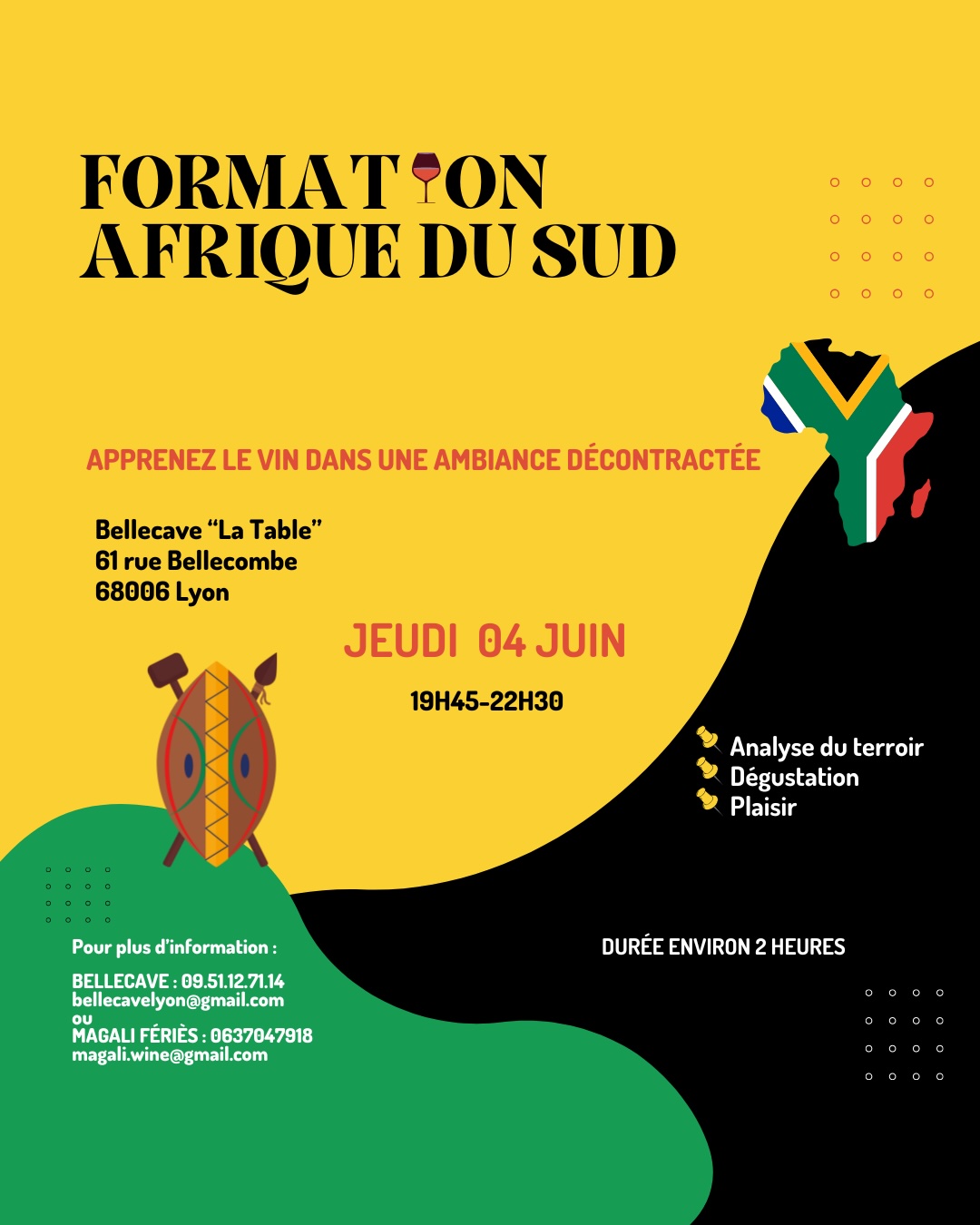 Jeudi 04 Juin 2026 : Les vins d’Afrique du Sud