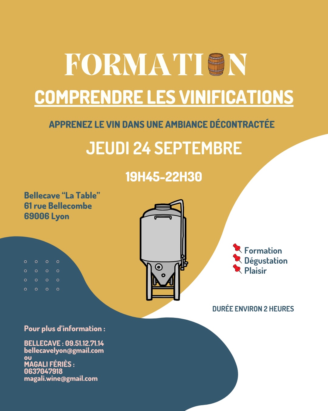 Jeudi 24 Septembre 2026 : Comprendre les vinifications