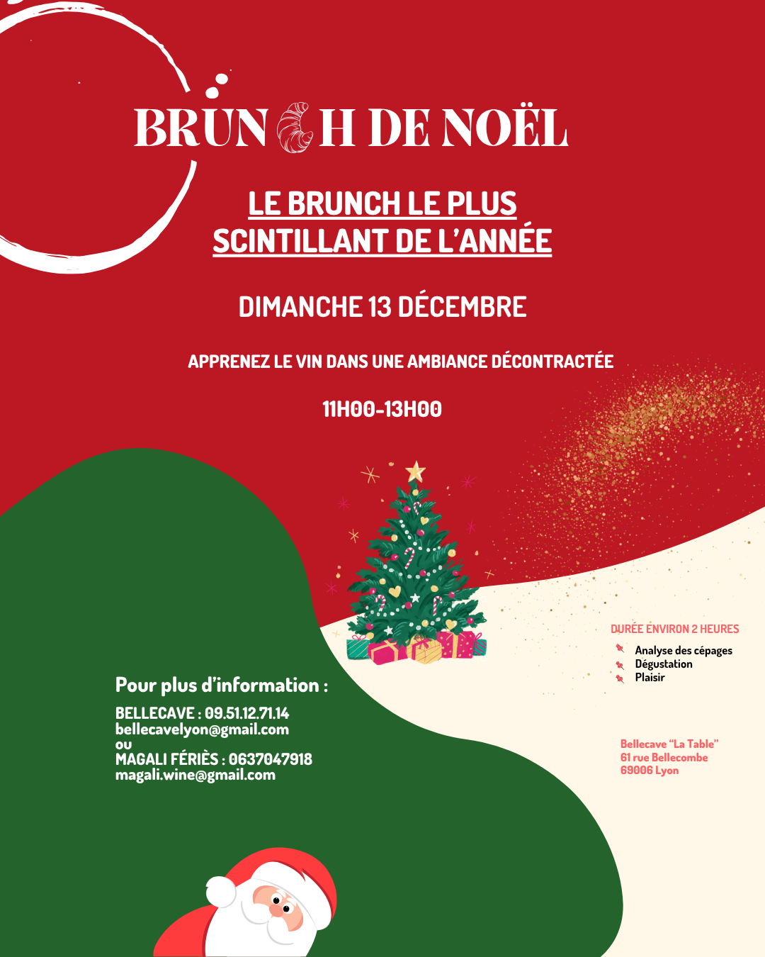 Dimanche 13 Décembre : Brunch de Noël