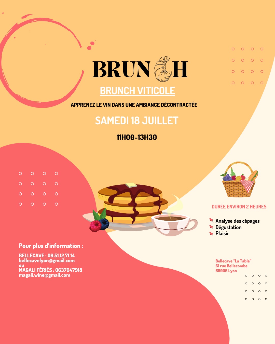 Samedi 18 Juillet : Brunch Viticole