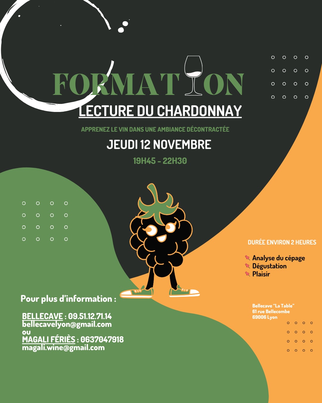 Jeudi 12 Novembre : Lecture du Chardonnay