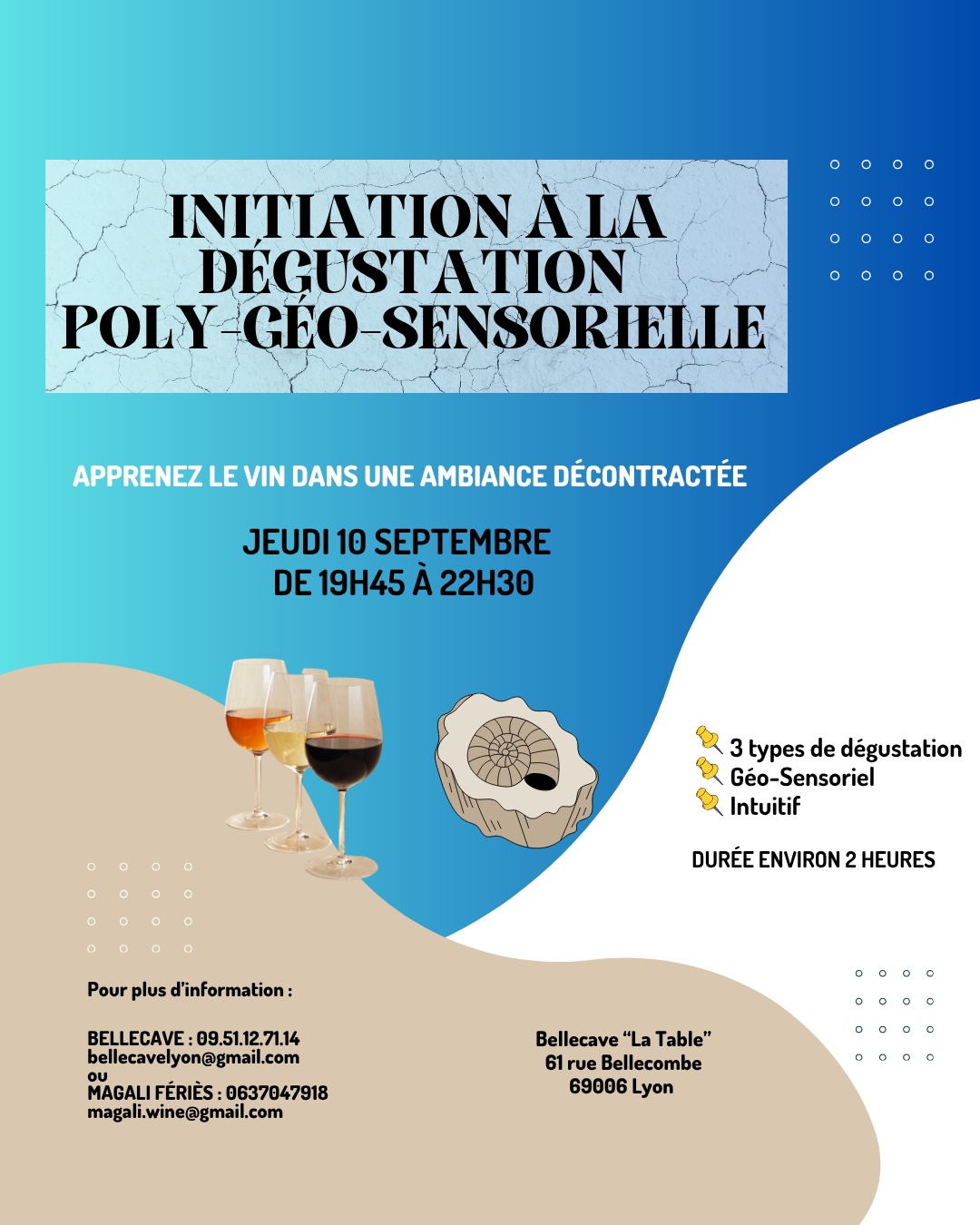 Samedi 10 Septembre 2026 : Initiation à la Dégustation Poly Géo Sensorielle