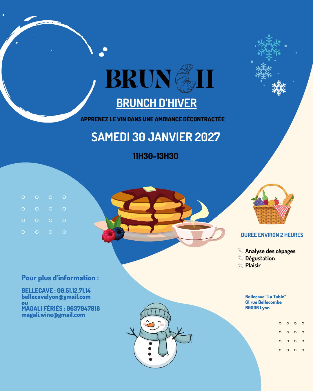 Samedi 30 Janvier : Brunch d’hiver