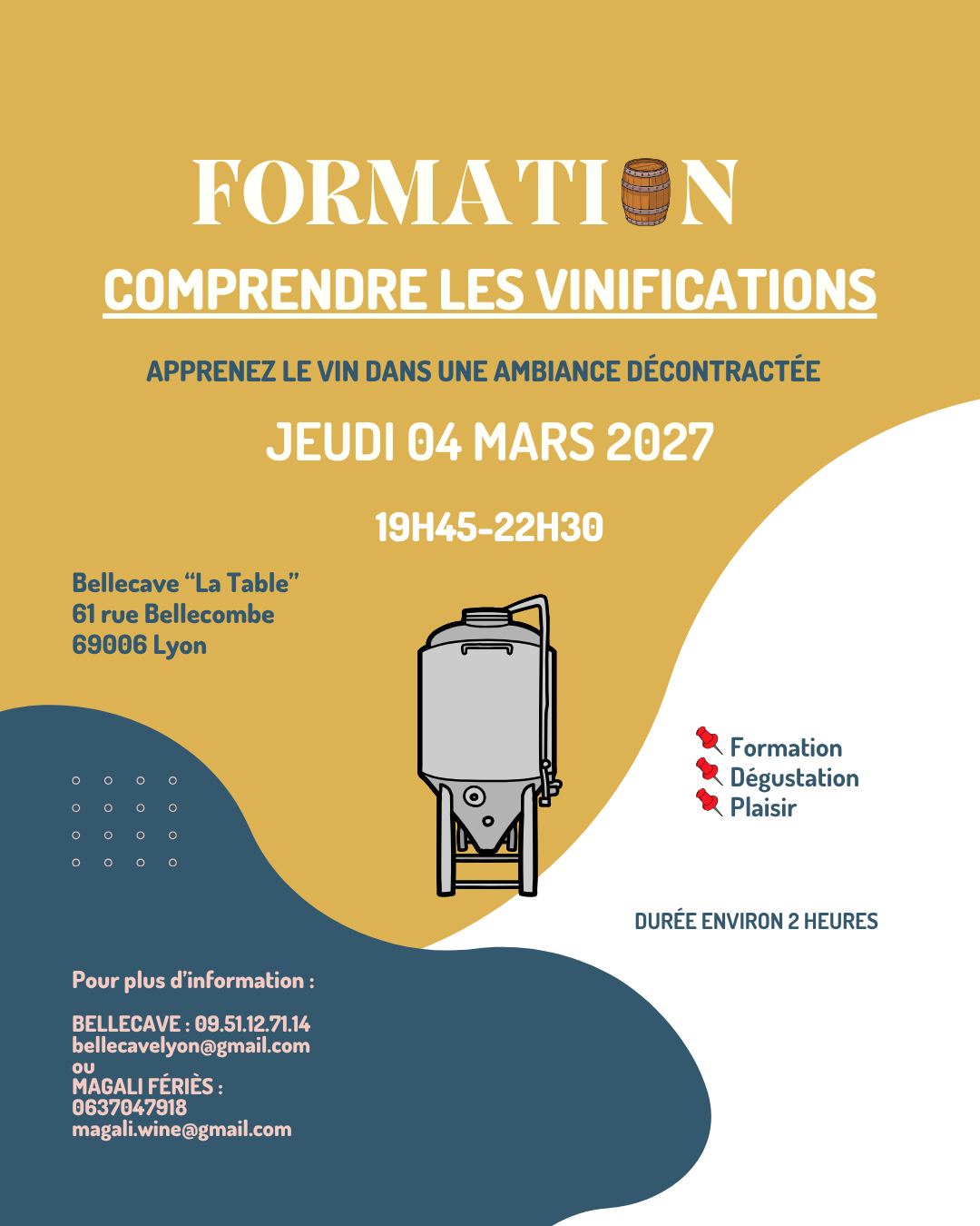 Jeudi 04 Mars 2027 : Comprendre les vinifications