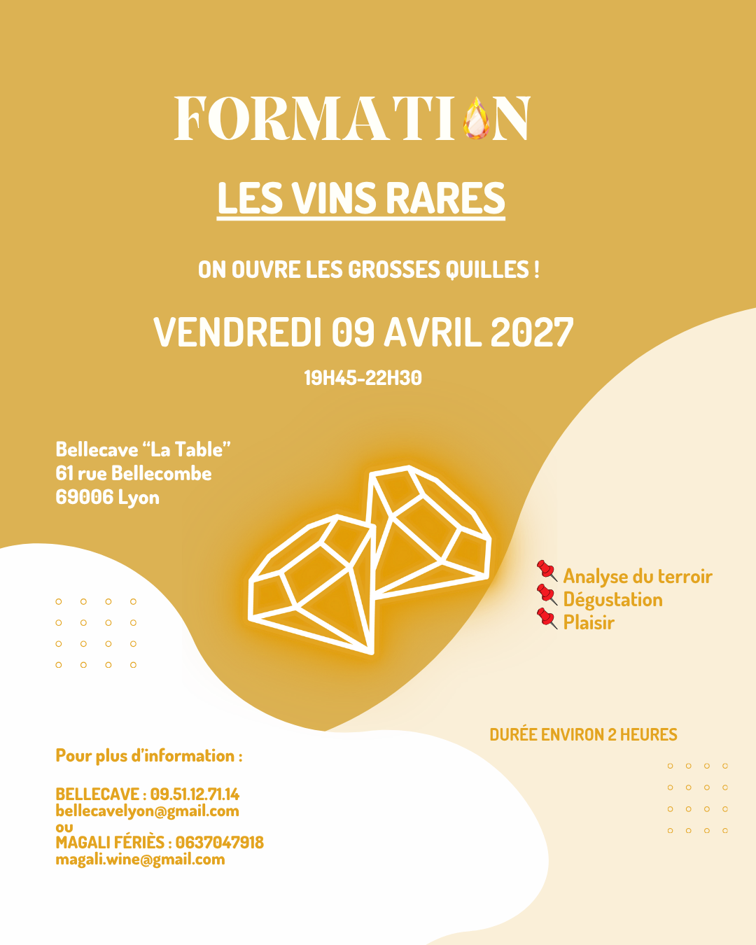 Vendredi 09 Avril 2027 : Les Vins Rares « On ouvre les grosses quilles ! »