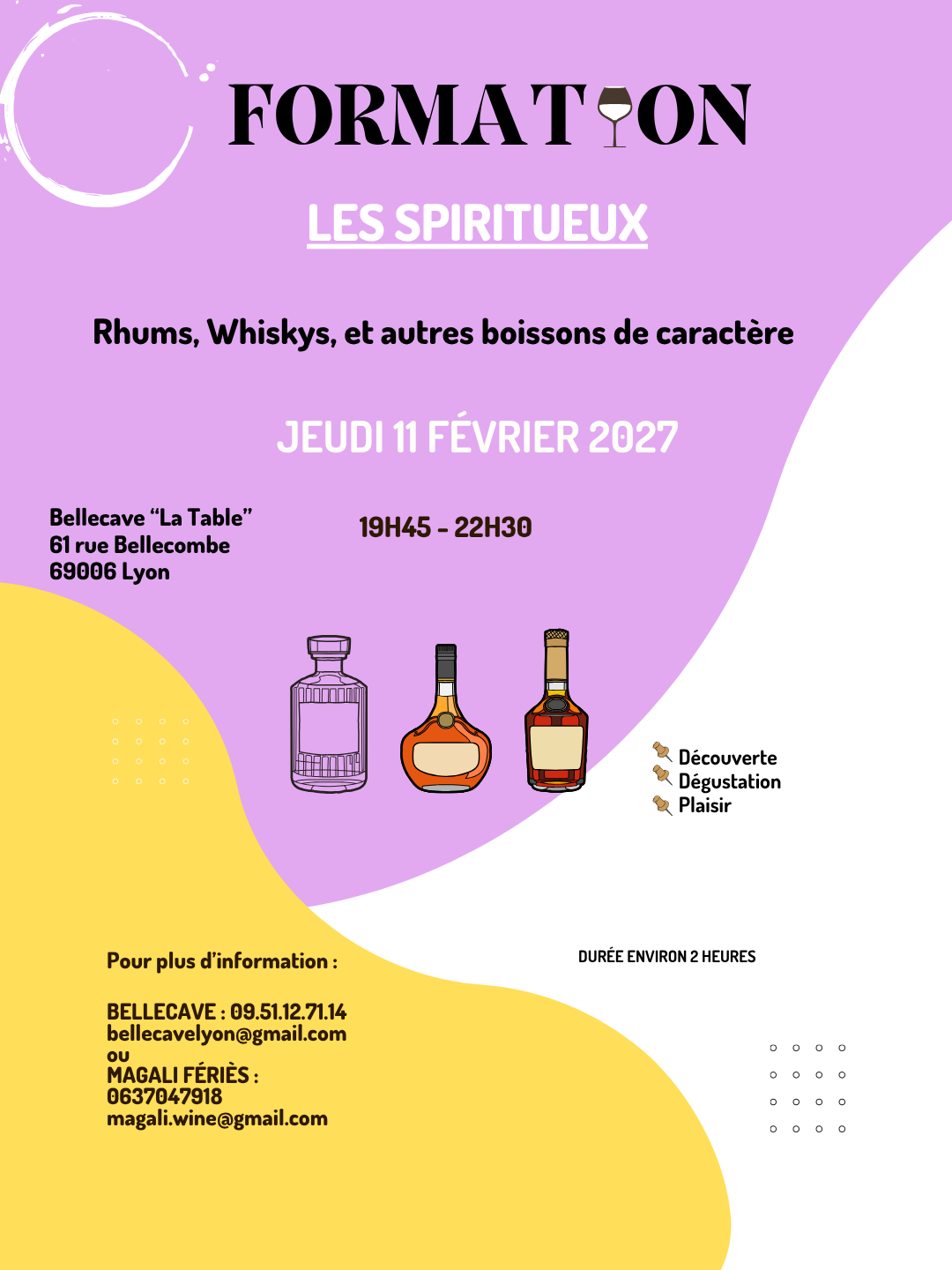 Jeudi 11 Février 2027 : Les spiritueux