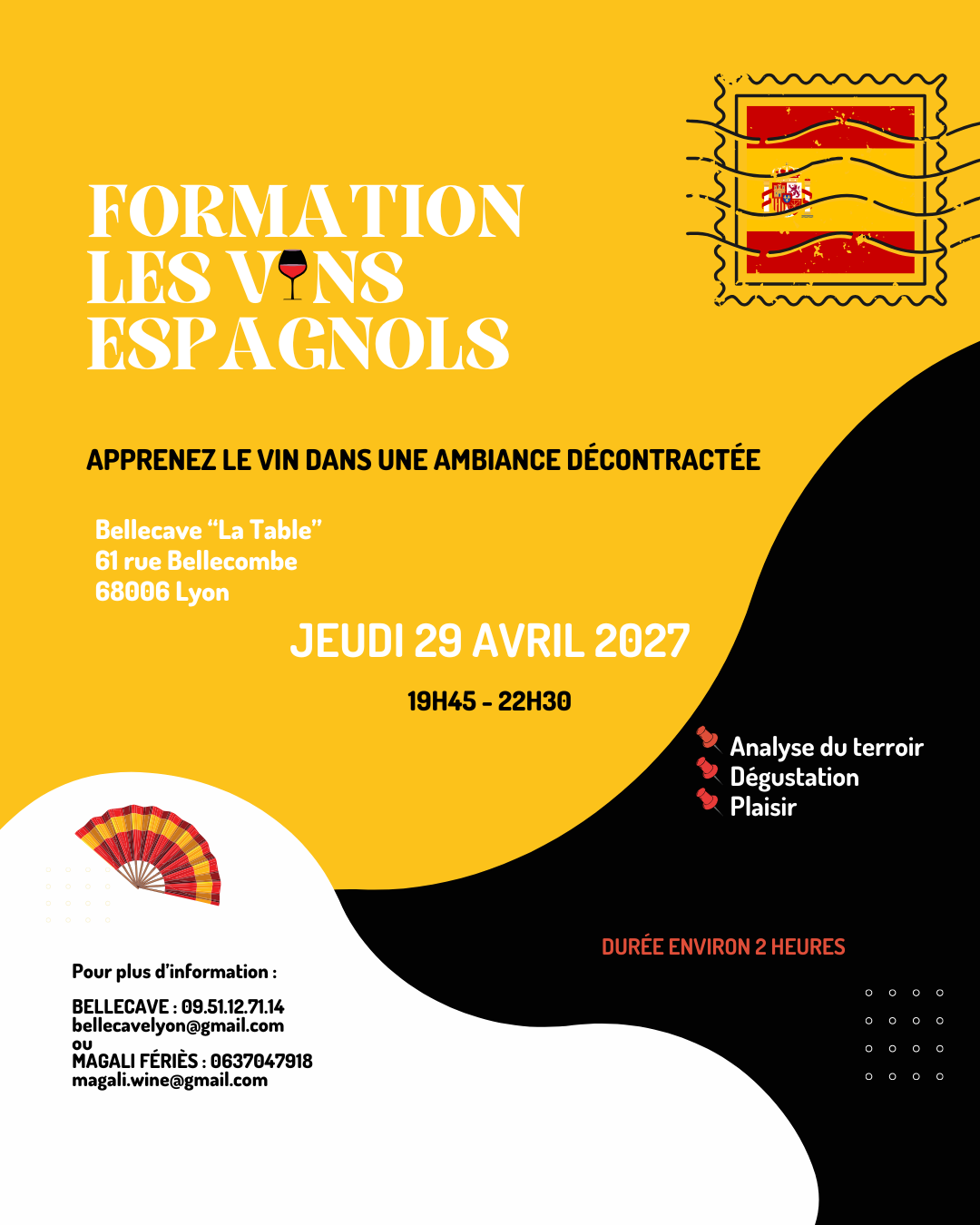 Jeudi 29 Avril 2027 : Les Vins Espagnols